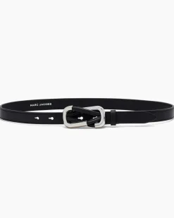 Outlet Marc Jacobs The Dual Bælte, , S/M Black/Silver