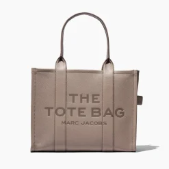 Online Marc Jacobs The Leather Large Tote Bag, Cement