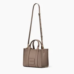 Online Marc Jacobs The Leather Small Tote Bag, Cement