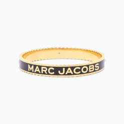 Clearance Marc Jacobs The Madallion Large Bangle, Sort/Guld