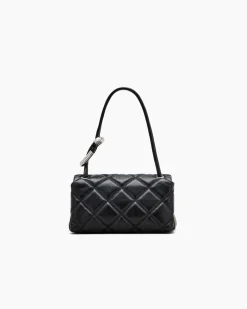 Discount Marc Jacobs The Quilted Mini Dual Skuldertaske, Black