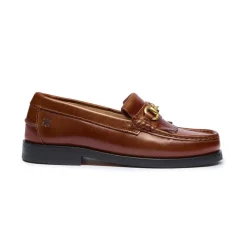 Outlet Playboy Footwear The Valerie Loafers, , 36 Brandy Leather