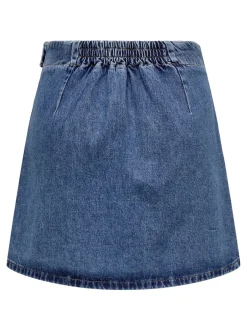ONLY Thea Wrap Denim Nederdel, , L*Dame Nederdele