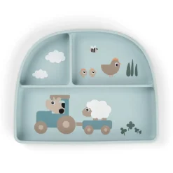 Done by Deer Tiny Farm Stick & Stay Inddelt Tallerken,*Børn Børneservice