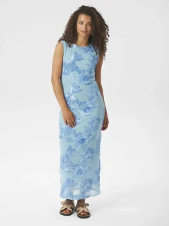 Neo Noir Tiranna Big Flower Mesh Kjole, , 40 Light Blue