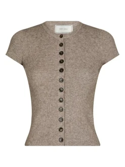New Neo Noir Todda Knit Tee Bluse, , 38 Sand Melange