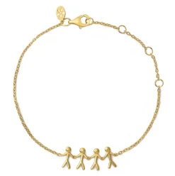 Clearance byBiehl Together Family 4 Armbånd, , 19,5 cm Guld