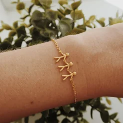 Outlet byBiehl Together Family 3 Armbånd, , 19,5 cm Gold Plated