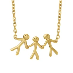 Clearance byBiehl Together Family 3 Halskæde, , 45 cm Gold Plated