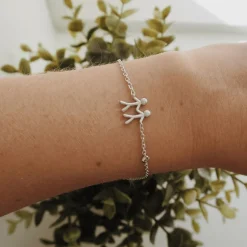 Outlet byBiehl Together My Love Armbånd, , 19,5 cm Silver