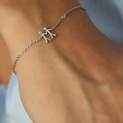 Outlet byBiehl Together My Love Armbånd, , 19,5 cm Silver