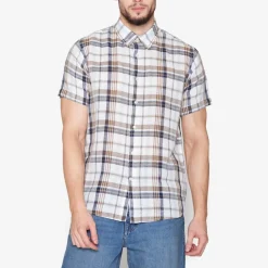 Signal Tom Linen Check Skjorte, , XXL* Skjorter