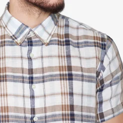 Signal Tom Linen Check Skjorte, , XXL* Skjorter