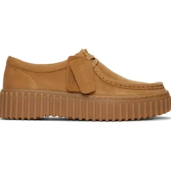 Clarks Torhill Bee D Sko, , 37.5 Light Tan Nubuck