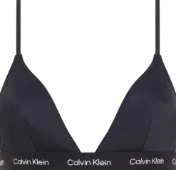 Hot Calvin Klein Triangle Bikinitop, , XL Black
