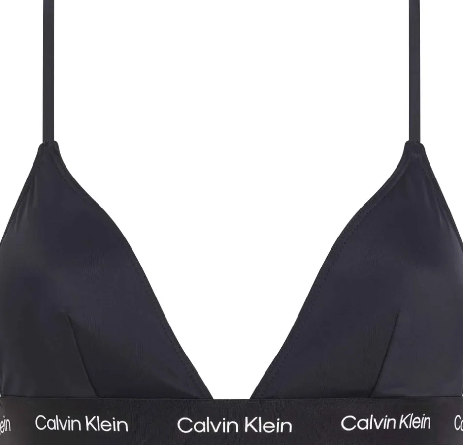 Hot Calvin Klein Triangle Bikinitop, , XL Black