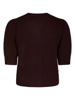 Neo Noir Trudy Deco Knit Cardigan, , 40 Wine