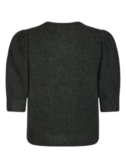 Online Neo Noir Trudy Deco Knit Cardigan, , 40 Antracit Melange