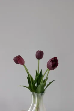 Best Bloom Objects Tulipaner Kunstige Blomster, Bordeaux