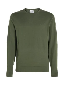 Calvin Klein Uld Striktrøje, , XXL Thyme