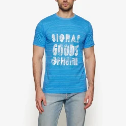Signal Ulric Shadowstripe W. Print + T-shirt, , L* T-Shirts & Poloer
