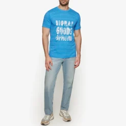 Signal Ulric Shadowstripe W. Print + T-shirt, , L* T-Shirts & Poloer