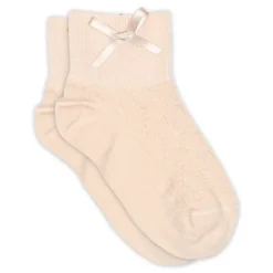 MP Denmark Una Short Bow Strømper, , 37-39 Pink Champagne
