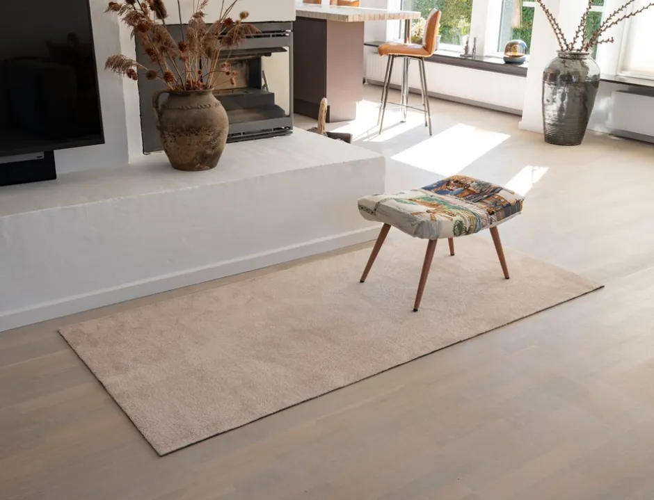 Best Tica Copenhagen Unicolor Gulvtæppe, , 90x200 cm Ivory