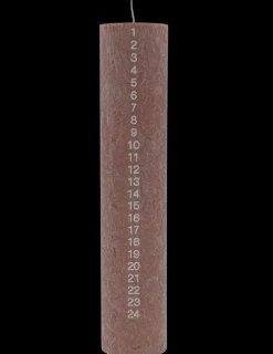 Online Kunstindustrien Upcycled Olive Wax Kalenderlys, Chestnut