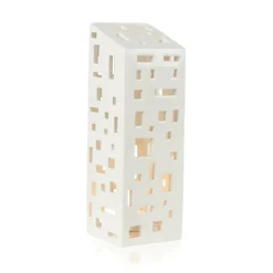 Kähler Urbania Højhus Lyshus, 22 cm Hvid