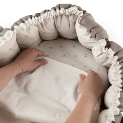 Hot Sebra Vådliggerlagen til Babynest, Beige
