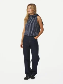 Neo Noir Veda Double Stripe Top, , 38*Dame T-Shirts & Toppe