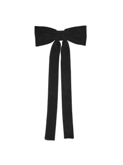 Clearance Beck Söndergaard Velvet Bow Hårspænde, Black