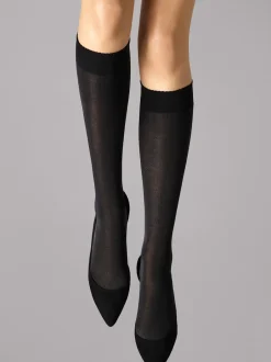 Wolford Velvet De Luxe 50 Knee-Highs, , S*Dame Strømper