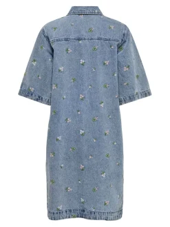 Online ONLY Vera-Bella Denimkjole, , M Light Blue Denim
