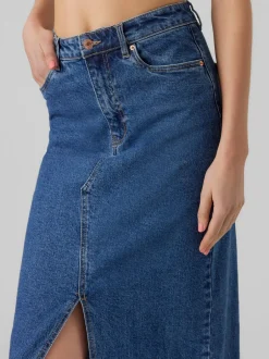 Sale Vero Moda Veri Denimnederdel, , M Medium Blue Denim