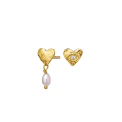 Clearance Maanesten Vesta Øreringe, Gold Plated