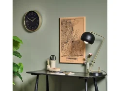 New Still Vægur, , Ø30 cm Sort/ Guld