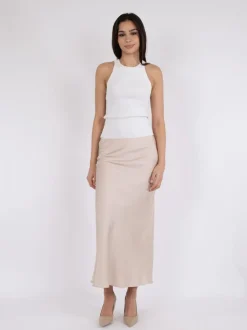 Neo Noir Vicky Heavy Sateen Nederdel, , 40*Dame Nederdele