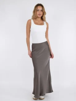 Neo Noir Vicky Heavy Sateen Nederdel, , 40*Dame Nederdele