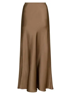 Online Neo Noir Vicky Heavy Sateen Nederdel, , 42 Dark Taupe
