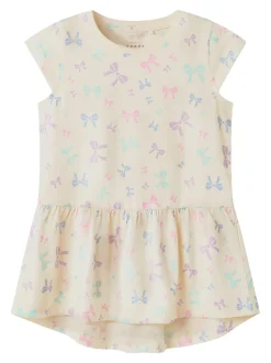 New Name It Vigga Kjole, , 110 cm Buttercream Bows