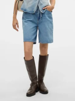 Hot Vero Moda Villa Bermuda Denimshorts, , L Light Blue Denim