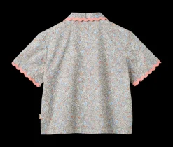 Clearance Wheat Vilma Lace Skjorte, , 110 cm Air Blue
