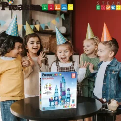 Picasso Tiles Vinterslot, 72 Dele*Børn Legetøjsfigurer & Klodser