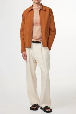 Discount NN. 07 Virgil Zip Overshirt, , S Caramel