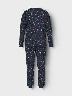 Discount Name It Vismas Pyjamassæt, , S Navy Blazer Xmas AOP