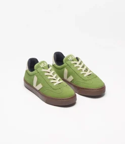 Hot Veja Volley Elastic Laces Suede Sneakers, , 35 Kiwi Pierre Bark