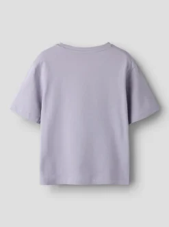 Best Name It Votea T-shirt, , 122-128 cm Lavender Gray Stay Chic