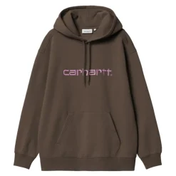 New Carhartt WIP W' Hooded Carhartt Sweatshirt, , XS Vitola/Phlox